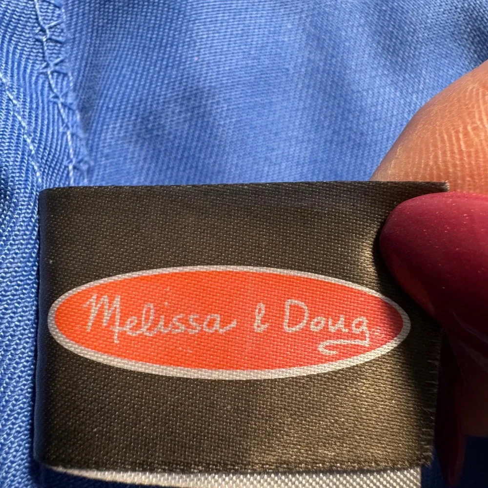 Melissa & Doug Veterinarian Role Play Set Blue Scrub Costume Ages 3-6 yrs